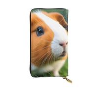 YYHWHJDE Cute Guinea Pig Printing Quality Leather Long Clutch Wallet Designed for Fashion Girls and Women Stylish 7.48 x 4.13 in