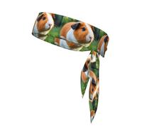 YYHWHJDE Cute Guinea Pig Prints Sports Double-Sided Headscarf Quick Drying, Moisture Wicking for Women, Girls, and Men