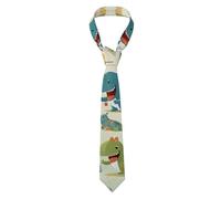 YYHWHJDE Cute little baby dinosaur Picture Men's Necktie - Soft and Durable Polyester Fiber Tie for Business and Special Occasions