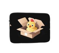 YYHWHJDE Cute Little Chicken in a Cardboard box1 Prints Protective Shockproof Portable Laptop Sleeve Case 15 inch for Men and Women Business Travel, and Office Daily Use