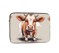 YYHWHJDE Cute Little Cow Pattern Shockproof Portable Laptop 10 inch Sleeve Bag for Men and Women - Ideal for Business Travel, School, and Daily Use