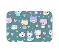 YYHWHJDE Cute Little Fox Picture Anti Slip and Thickened Floor mat Suitable for bathrooms, bedrooms, Washable Carpet Floor mats 16X24 in