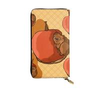 YYHWHJDE Cute Little Hamster Printing Quality Leather Long Clutch Wallet Designed for Fashion Girls and Women Stylish 7.48 x 4.13 in