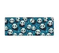 YYHWHJDE Cute Little Panda Picture Extra Large Mouse pad, Computer Office Anti Slip Gaming Keyboard Thickened Version 12x31.5in