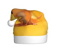 YYHWHJDE Cute little yellow mouse Prints Christmas Hat for Adult Making It a Fun and Durable Gift for Men and Women