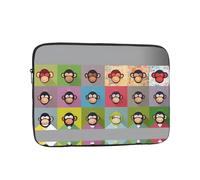 YYHWHJDE Cute Monkey Prints Protective Shockproof Portable Laptop Sleeve Case 10 inch for Men and Women Business Travel, and Office Daily Use