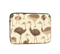 YYHWHJDE Cute Ostrich Pattern Shockproof Portable Laptop 13 inch Sleeve Bag for Men and Women - Ideal for Business Travel, School, and Daily Use