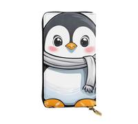 YYHWHJDE Cute Penguin Printing Quality Leather Long Clutch Wallet Designed for Fashion Girls and Women Stylish 7.48 x 4.13 in