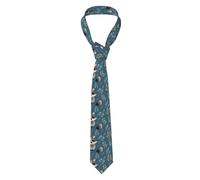 YYHWHJDE cute raccoon Pattern Men's tie classic style suit cravat suitable for holidays and work