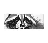 YYHWHJDE Cute Raccoon Prints Extra Large Mouse pad Mousepad 12x31.5in for Office Gaming Learning