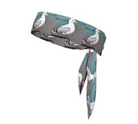 YYHWHJDE Cute seagull Prints Sports headscarf, sweat absorbing and breathable, motion headband, double-sided kerchief