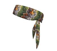 YYHWHJDE Cute tiger Prints Sports Double-Sided Headscarf Quick Drying, Moisture Wicking for Women, Girls, and Men