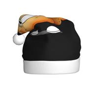 YYHWHJDE Dancing bread slices Prints Christmas Hat for Adult quality festive accessory crafted soft, lightweight