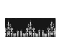 YYHWHJDE Dark Castle Prints Extra Large Mouse pad Mousepad 12x31.5in for Office Gaming Learning