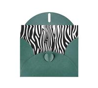 YYHWHJDE Dark Green Greeting Card black and white zebra stripes Pattern for Christmas, Children's Birthday, Valentine's Day, and Party Invitation
