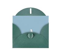 YYHWHJDE Dark Green Greeting Card Blue Sea Polar Bear Pattern for Christmas, Children's Birthday, Valentine's Day, and Party Invitation