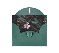 YYHWHJDE Dark Green Greeting Card Flowers in the Mud Pattern for Christmas, Children's Birthday, Valentine's Day, and Party Invitation