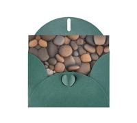 YYHWHJDE Dark Green Greeting Card Pebbles in the beach Pattern for Christmas, Children's Birthday, Valentine's Day, and Party Invitation