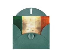 YYHWHJDE Dark Green Greeting Card Retro Irish flag Prints for Christmas, Children's Birthday, Valentine's Day, and Party Invitation