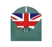 YYHWHJDE Dark Green Greeting Card UK Flag Prints for Christmas, Children's Birthday, Valentine's Day, and Party Invitation