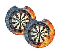 YYHWHJDE Dart Board Prints Car Cup Coasters 2-Pack - Engineered Chloroprene Rubber Layers, Heat & Cold Resistant - Protect & Preserve Vehicle Interiors