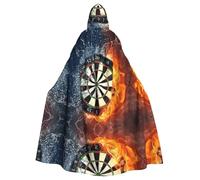 YYHWHJDE Dart Board Prints Hooded Cloak - Durable Throw for Costume, Cosplay & Masquerade