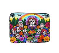 YYHWHJDE Day of The Dead Pattern Shockproof Portable Laptop 17 inch Sleeve Bag for Men and Women - Ideal for Business Travel, School, and Daily Use
