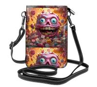 YYHWHJDE Dead Candy Prints Small Leather Women'S Crossbody Flip Phone Bag, Waterproof And Durable