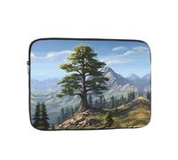 YYHWHJDE Deer Mountain Pine Tree Wilderness Prints Protective Shockproof Portable Laptop Sleeve Case 15 inch for Men and Women Business Travel, and Office Daily Use