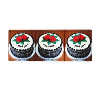 YYHWHJDE Delicious Cakes Picture Extra Large Mouse pad, Computer Office Anti Slip Gaming Keyboard Thickened Version 12x31.5in
