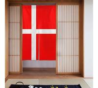YYHWHJDE Denmark Danish Flag Prints Door curtain partition splicing privacy protection suitable for kitchen, bathroom, room 34x56in