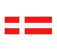 YYHWHJDE Denmark Danish Flag Prints Extra Large Mouse Pad Strong Adhesion, Durable, Precise Locking Edge 12x31.5in