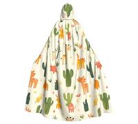 YYHWHJDE Desert Creatures Prints Halloween Adult Hooded Cape Men'S And Women'S Clothing Mantle Role-Playing