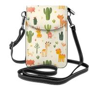 YYHWHJDE Desert Creatures Prints Small Leather Women'S Crossbody Flip Phone Bag, Waterproof And Durable