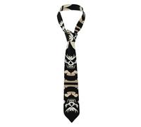 YYHWHJDE Devil Satan Pattern Men's tie classic style suit cravat suitable for holidays and work