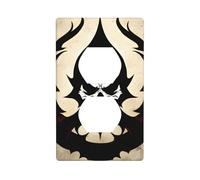 YYHWHJDE Devil Satan Prints Double Socket Wall Panel Decorative for Residential and Commercial Areas 4.5x2.76in