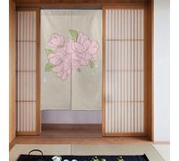 YYHWHJDE Divided Peach Blossoms Prints Door curtain partition splicing privacy protection suitable for kitchen, bathroom, room 34x56in