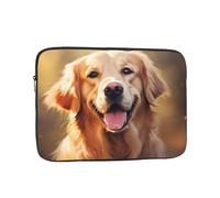 YYHWHJDE Dog Golden Retriever Pattern Shockproof Portable Laptop 15 inch Sleeve Bag for Men and Women - Ideal for Business Travel, School, and Daily Use