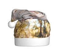 YYHWHJDE Dog Running Toward You Prints Christmas Hat for Adult quality festive accessory crafted soft, lightweight