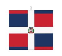 YYHWHJDE Dominican Republic Prints Kitchen Drying Mat - Absorbent Dish Throw for Countertop, Non-Slip Quick-Dry Layer with Vibrant Prints, Ideal for New Home Gift