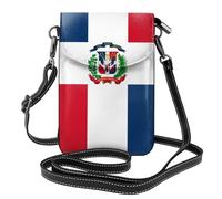 YYHWHJDE Dominican Republic Prints Small Leather Women'S Crossbody Flip Phone Bag, Waterproof And Durable