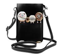 YYHWHJDE Donut Lamb Prints Small Leather Women'S Crossbody Flip Phone Bag, Waterproof And Durable