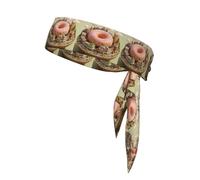 YYHWHJDE Donut Town Pattern Sports headscarf, sweat absorbing and breathable, motion headband, double-sided kerchief