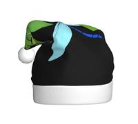 YYHWHJDE Dragonfly on a leaf Pattern Christmas Hat for Adult quality festive accessory crafted soft, lightweight