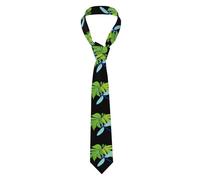 YYHWHJDE Dragonfly on a leaf Prints Men's Necktie Soft & Comfortable, Non-Deforming, Fade-Resistant, Durable (57X3.1 inch)