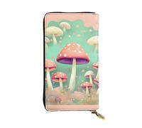 YYHWHJDE Dream Mushroom Printing Quality Leather Long Clutch Wallet Designed for Fashion Girls and Women Stylish 7.48 x 4.13 in