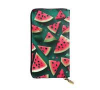 YYHWHJDE Dream Watermelon Picture Quality Leather Long Clutch Wallet Designed for Fashion Girls and Women Stylish 7.48 x 4.13 in