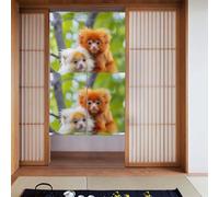 YYHWHJDE Dumb Monkey Picture Curtain two Pieces Spliced 34x56in Fabric curtains, room dividers Fabric, Smooth & Not Easily Wrinkled
