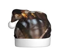 YYHWHJDE Eagle flying in the sky Prints Christmas Hat for Adult quality festive accessory crafted soft, lightweight
