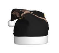 YYHWHJDE Eagle on a dead branch Prints Christmas Hat for Adult Soft, lightweight Holiday party use